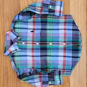 Ralph Lauren Long Sleeve Button Down Shirt, size 18M